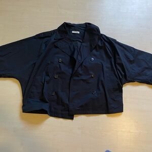 Gentle herd black trench coat